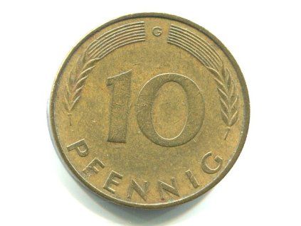 NĚMECKO. 10 pfennig 1972/G.