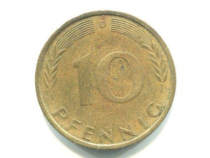 NĚMECKO. 10 pfennig 1972/D