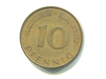 NĚMECKO. 10 pfennig 1971/D