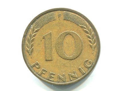 NĚMECKO. 10 pfennig 1970/F