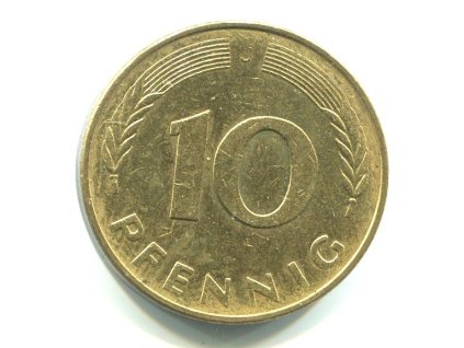 NĚMECKO. 10 pfennig 1978/J