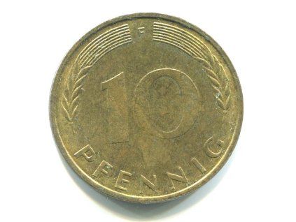 NĚMECKO. 10 pfennig 1974/F