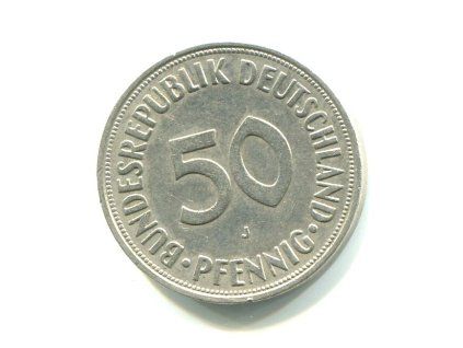 NĚMECKO. 50 Pfennig 1974/J