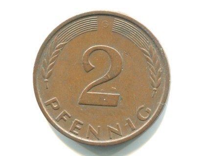 NĚMECKO. 2 Pfennig 1981/G