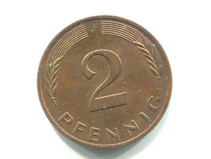 NĚMECKO. 2 Pfennig 1981/J