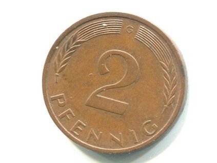 NĚMECKO. 2 Pfennig 1971/G