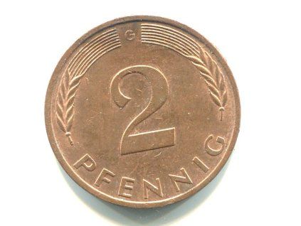 NĚMECKO. 2 Pfennig 1979/G