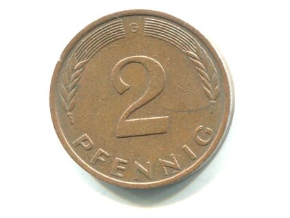 NĚMECKO. 2 Pfennig 1978/G