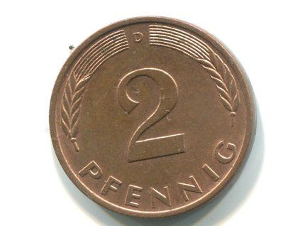 NĚMECKO. 2 Pfennig 1977/D