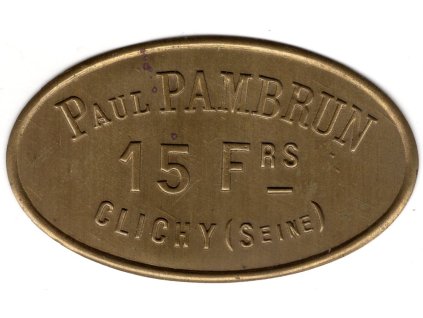 FRANCIE. Clichy / Seine. Restaurant Paul Pambrun. 15 Francs.