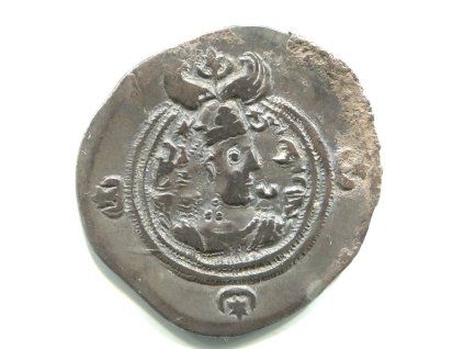 PERSIE. Chusro II. (590-628). Drachma. Mincovna MY = Meshan. Rok 3. Ag.