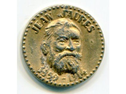 FRANCIE. Propagační žeton fy TOTAL. Jean JAURES.