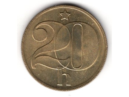 ČESKOSLOVENSKO. 20 haléřů 1982.
