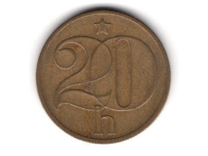 ČESKOSLOVENSKO. 20 haléřů 1977.