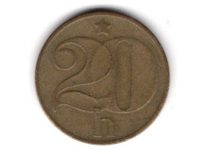 ČESKOSLOVENSKO. 20 haléřů 1977.
