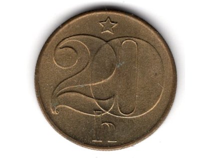 ČESKOSLOVENSKO. 20 haléřů 1981.