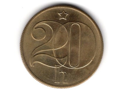 ČESKOSLOVENSKO. 20 haléřů 1983.
