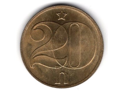 ČESKOSLOVENSKO. 20 haléřů 1984.