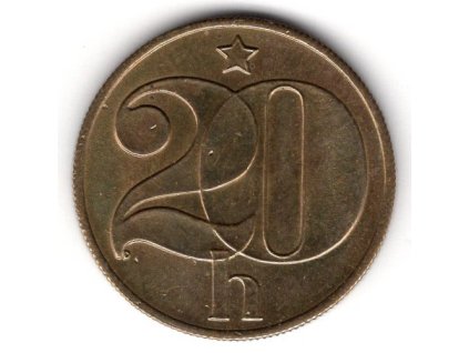 ČESKOSLOVENSKO. 20 haléřů 1984.