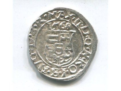 UHRY. Maxmilian II. Denár 1568/KB.