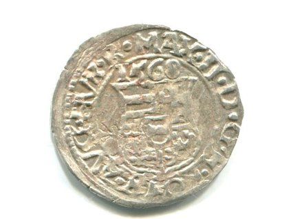 UHRY. Maxmilian II. Denár 1568/KB.