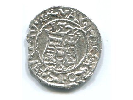 UHRY. Maxmilian II. Denár 1572/KB.