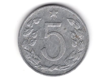 ČESKOSLOVENSKO. 5 haléřů 1963.