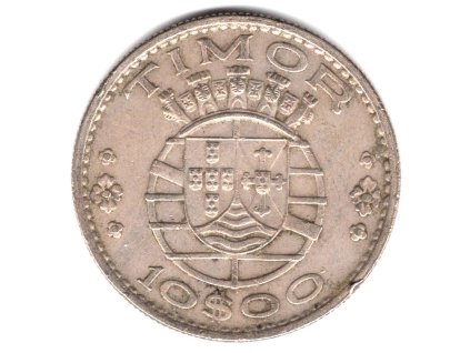 TIMOR. 10 escudos 1970.
