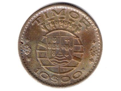 TIMOR. 10 escudos 1970.