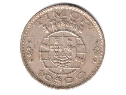 TIMOR. 10 escudos 1970.