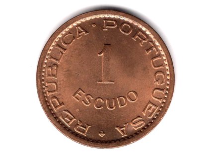 TIMOR. 1 escudo 1970.