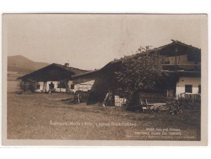 Šumava: Motiv z Volar, v pozadí Bobík (1263m).