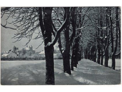 JINDŘICHŮV HRADEC. V zimě - Zámek.