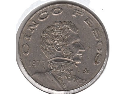 MEXIKO. 5 pesos 1977.
