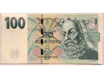 ČESKO. 100 korun 2018. Série Y 14. Hej. CZ 31.