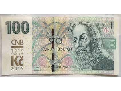 ČESKO. 100 korun 2018 s přetiskem ČNB. Série M 17. Hej. CZ 33.