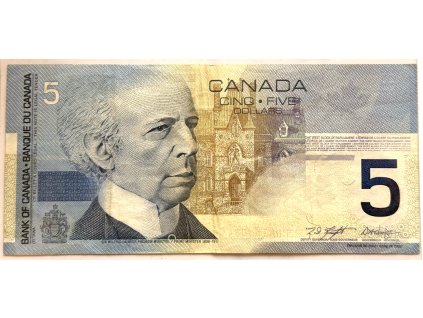 KANADA. 5 dollars.