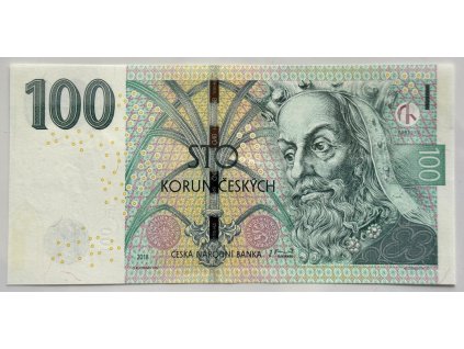 ČESKO. 100 korun 2018. Série S 80. Hej. CZ 31.