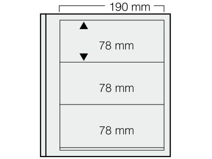 Listy Dual Blanko, 3 pole 78×190 mm - 3