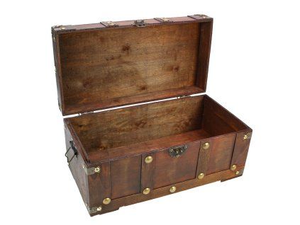 Dřevěná truhla 35×16×18 cm - 1