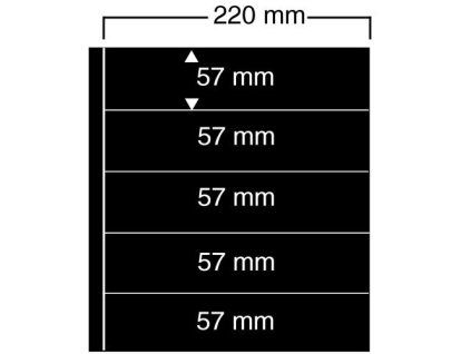 Listy Compact A4, 5 polí 57×220 mm - 1