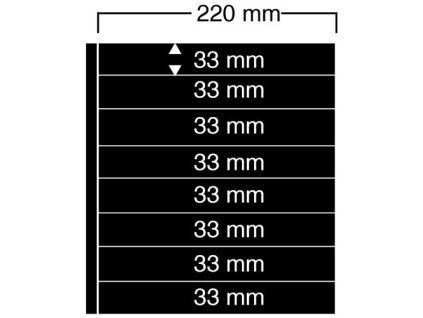 Listy Compact A4 s 8 poli 33×220 mm - 1