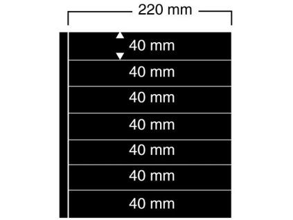 Listy Compact A4, 7 polí 40×220 mm - 1
