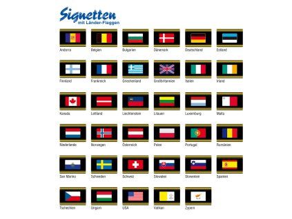 Vlajkové štítky Belgie - 1