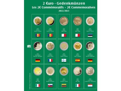 Předtištěný list Premium na 2€ mince 2022-2023 - 1
