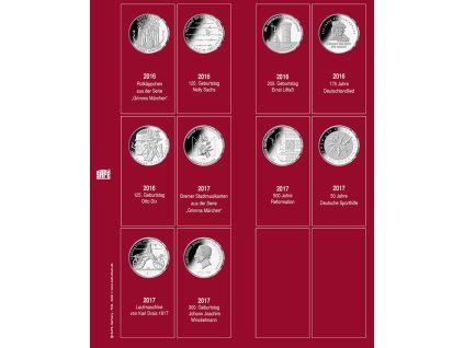 Předtištěný list na mince 20€ (2016-2017) - 1