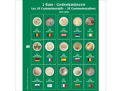 Předtištěný list Premium na 2€ mince 2015-2016 - 1