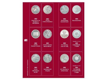Předtištěný list Premium na 10€ mince 2002-2004 - 1