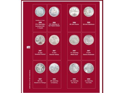 Předtištěný list na 10€ mince 2006-2008 - 1
