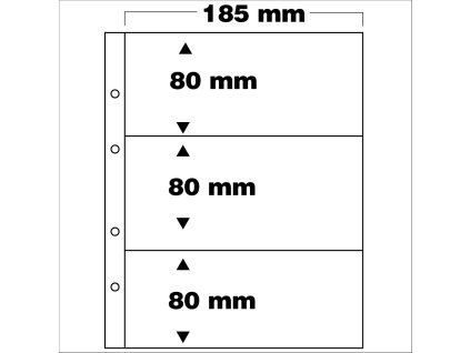 Listy se 3 poli 80×185 mm - 1